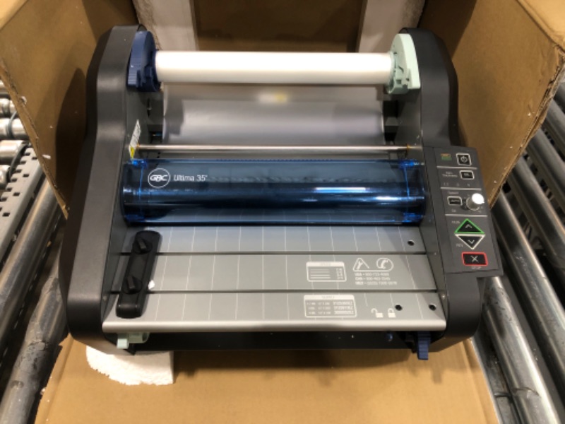 Photo 2 of GBC Thermal Roll Laminator, Ultima 35 Ezload, 12" Max. Width, 1 Min Warm-Up (1701680) , Blue
