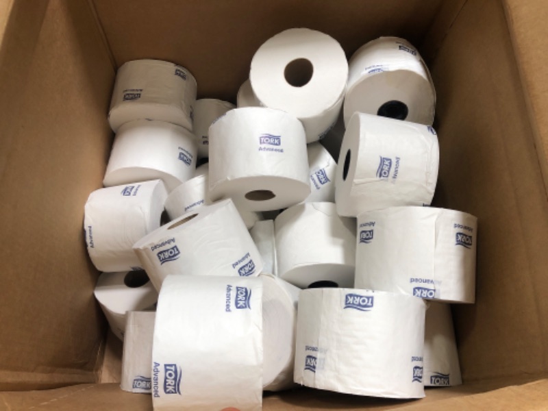 Photo 2 of *READ NOTES*Tork High-Capacity Toilet Paper Roll White T26, Advanced, 2-Ply, 36 x 1000 sheets, 110292A Dispenser