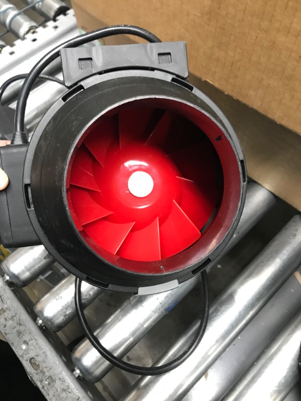 Photo 6 of VIVOSUN Air Filtration Kit, 4” 190 CFM Inline Ventilation Fan with Speed Controller, 4” Black Carbon Filter and 8’ of Ducting for Grow Tent, Planting Room, Air Circulation 4 Inch Black Filter+Silver Ducting