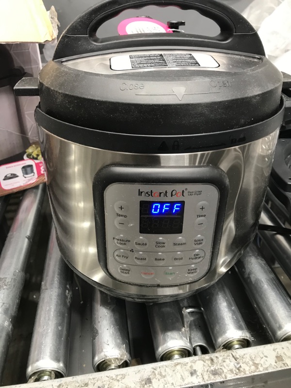 Photo 2 of **SEE NOTES**
Instant Pot 8 qt 11-in-1 Air Fryer Duo Crisp + Electric Pressure Cooker