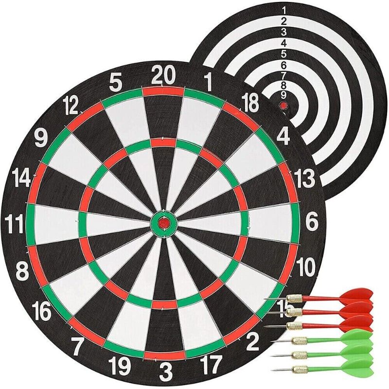 Photo 1 of Double Sided Dart Board-13.5” Magnetic Dart Board/Steel Tip Dartboard