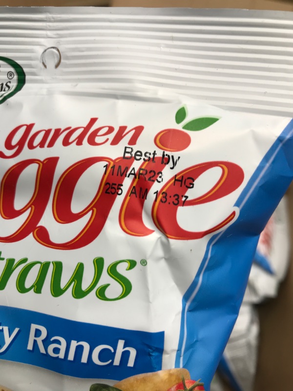 Photo 3 of *EXP March 11 2023* Sensible Portions Garden Veggie Straws, Ranch, Snack Size, 1 Oz (Pack of 24)