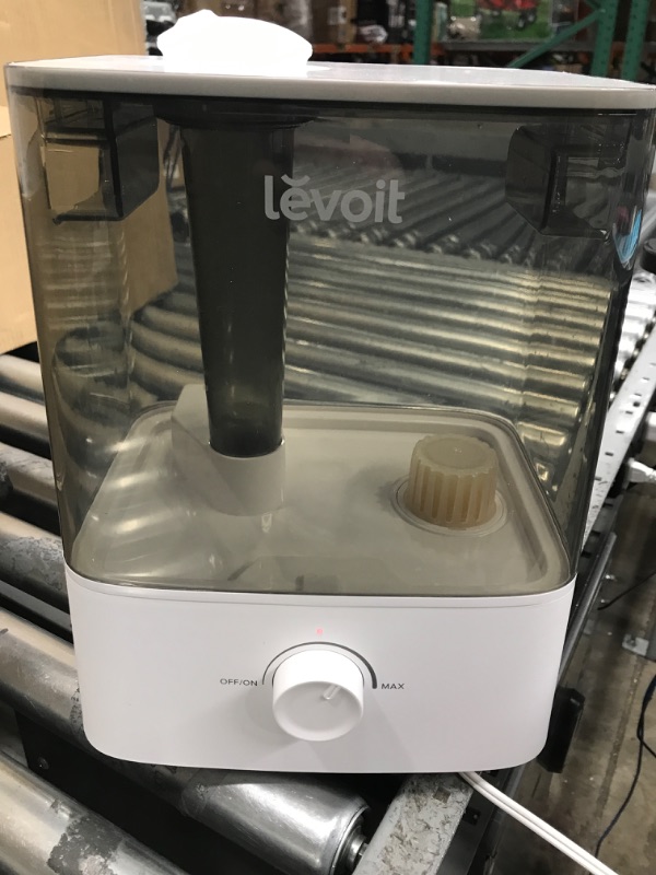 Photo 2 of *Tested* LEVOIT Cool Mist Humidifiers for Bedroom Large Room(6L), Lasts 60 Hours, Top Fill Design, 505 sq ft Coverage for Home, Plants & Whole House, Whisper Quiet, Easy to Use and Clean, Auto Shut off, Grey
