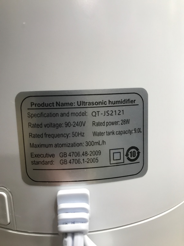 Photo 5 of *Tested* TOUTOUAN Humidifiers for Bedroom Large Room,9L/2.3GAL Large Top Fill Cool Mist Humidifier with Essential Oils Remote Control 7 Color Light Auto Shut-Off Whisper-Quiet for Baby Kids Adults Home Yoga Sleep Plant

