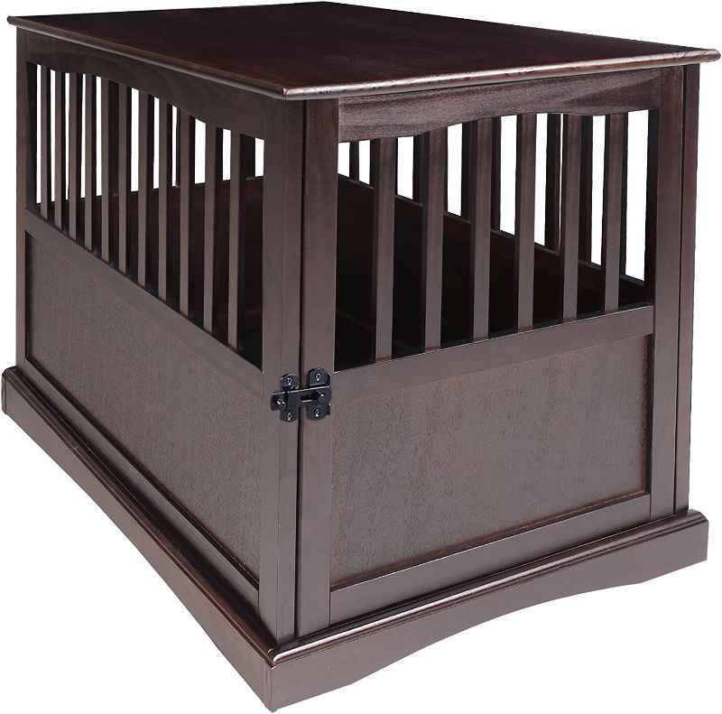 Photo 1 of Casual Home Wooden Large Pet Crate, End Table, Espresso
