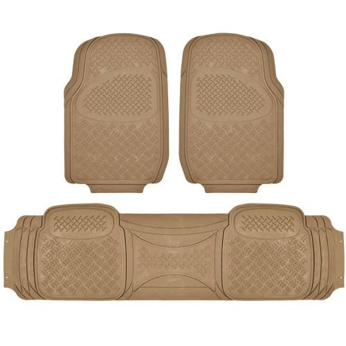 Photo 1 of 3pcs Van & Truck Beige Online Rubber Mats
