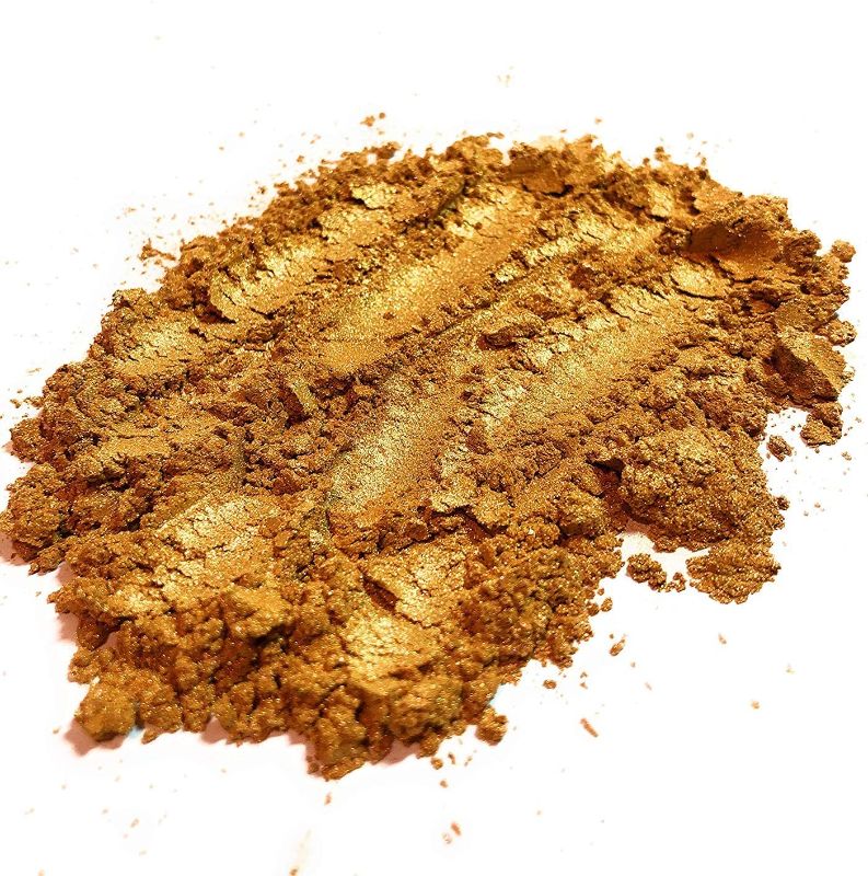 Photo 1 of 100gram/3.5oz Gold Mica Powder Non-Toxic. Gold Luster Pearl Pigment. Olympic Gold. Intense, Deep, Bright Gold Effect. Cosmetic Grade
