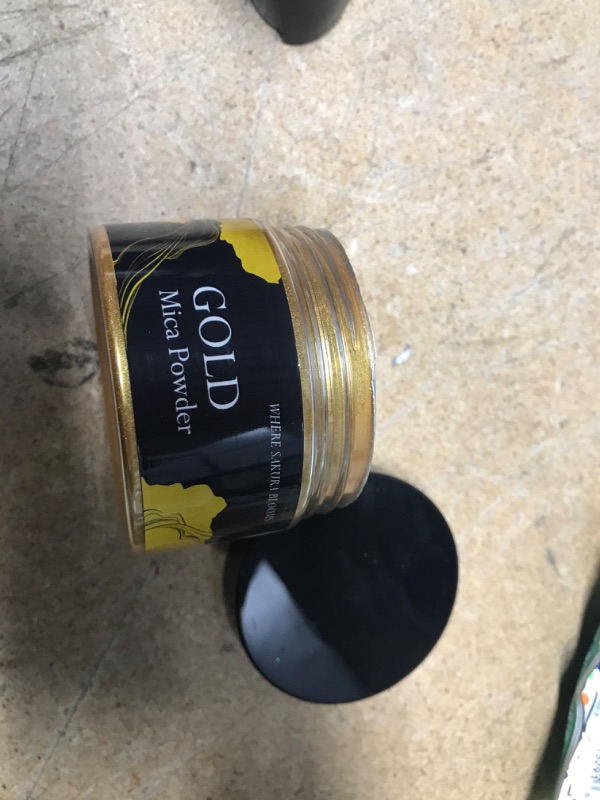 Photo 2 of 100gram/3.5oz Gold Mica Powder Non-Toxic. Gold Luster Pearl Pigment. Olympic Gold. Intense, Deep, Bright Gold Effect. Cosmetic Grade
