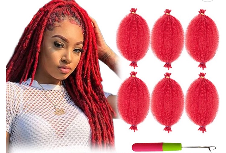 Photo 1 of 2 pack
BATISI Red Wrapping Hair for Soft Locs 12 Inch, 6 Packs Springy Afro Twist Hair for Braiding, Pre Fluffed Spring Twist Hair Short, Pre Separated Kinky Twist Braiding Marley Hair

