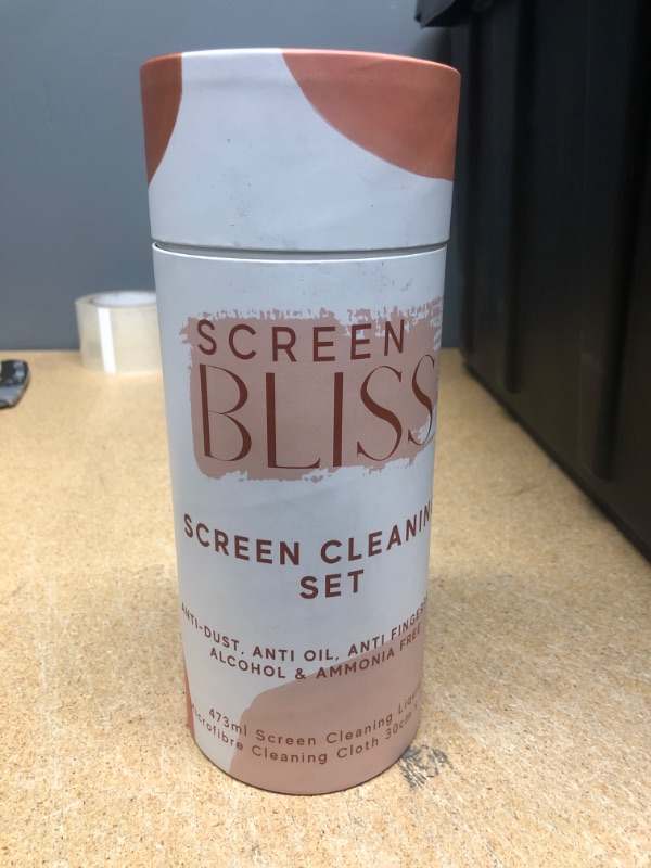 Photo 2 of SCREEN BLISS Screen Cleaner – Premium Screen Cleaner Kit with Spray and Microfiber Cloth – Gentle Screen Cleaner Spray for LED and LCD TVs, Computer Screens, Touchscreens – 473ml Spray Bottle