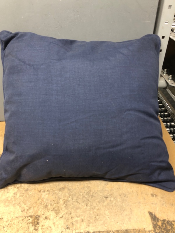 Photo 2 of "MISSING TOP PILLOW" Arden Selections Sapphire Leala Outdoor Deep Seat Cushion Set, Blue