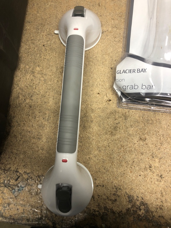 Photo 1 of 16 in. Suction Cup Grab Bar