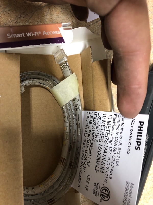 Photo 2 of Color and Tunable White Dimmable Smart Wi-Fi Wiz Connected LED Light Strip Extension (1M)