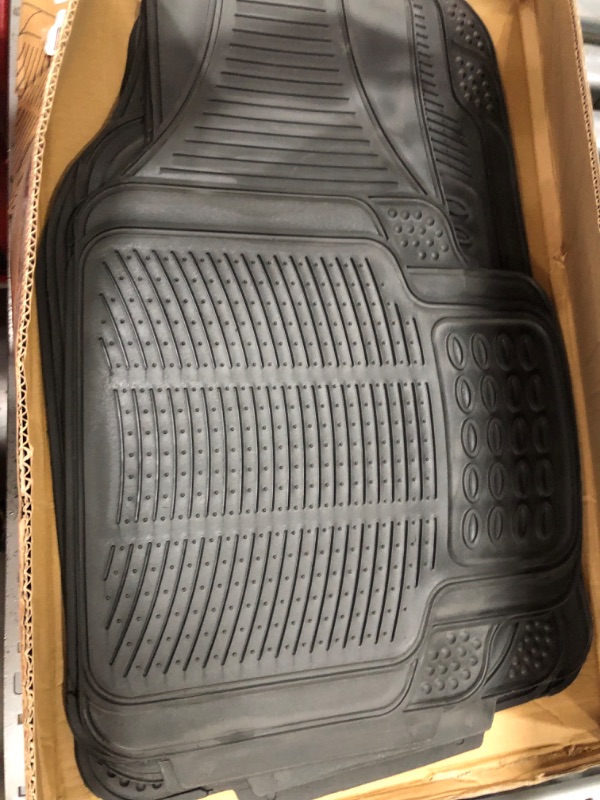 Photo 1 of BDK ProLiner Floor Mats for Cars Trucks SUV, Black 3-Piece Heavy Duty Car Mats with Universal Fit Design, All Weather Car Floor Liners Black 3PC Front & Rear