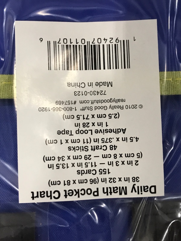 Photo 3 of Really Good Stuff Daily Math Pocket Chart - Place Value Chart & Multiple Interactive Panels - Practice Math Skills in the Classroom with Graph & Numbers Chart - Includes Grommets, Magnetic Strip for Easy Hanging - 38" x 32"