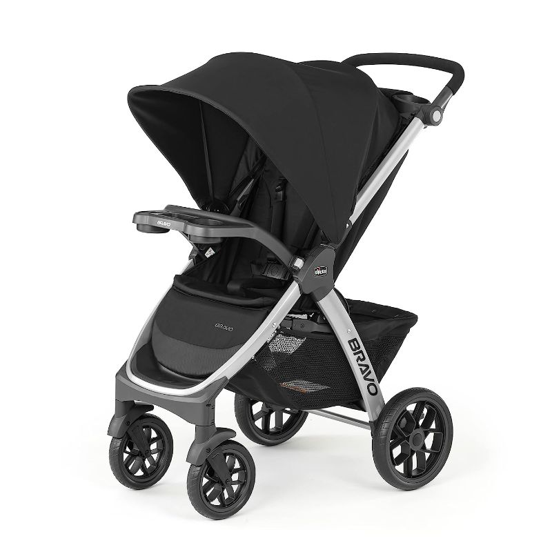 Photo 1 of 
Chicco Bravo Quick-Fold Stroller - Black | Black
Style:Bravo Stroller, Black