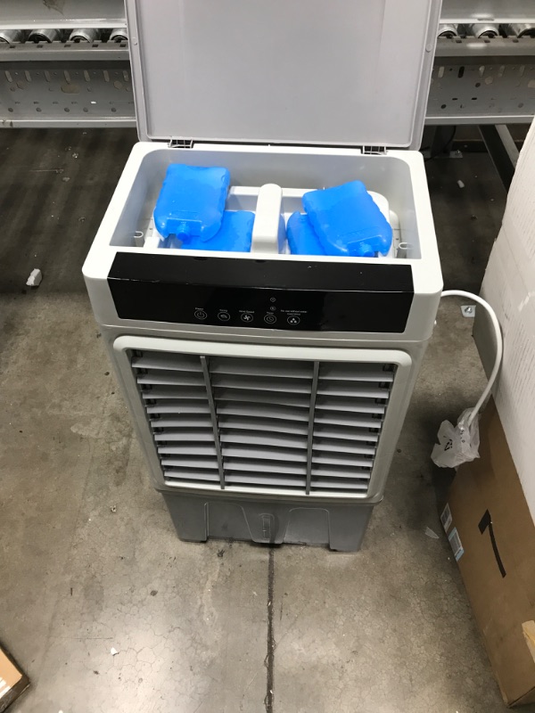 Photo 2 of **MISSING REMOTE**
35’’ Portable Air Conditioner 3-IN-1 Evaporative Cooler, 30Ft Remote, 3 Speeds, 2800 CFM, 100 Degree Swing, 1050 sq. ft. coverage, 24H Timer, 6.8 Gallon Tank, 4 Ice Packs for Garage Patio Outdoor