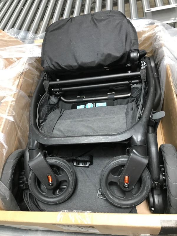 Photo 2 of (USED AND HELLA DIRTY) Ergobaby Metro+ Compact Baby Stroller, Lightweight Umbrella Stroller Folds Down for Overhead Airplane Storage (Carries up to 50 lbs), Car Seat Compatible, Slate Grey