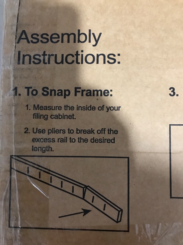 Photo 3 of * frame only * no folders included *
hanging folder frame 