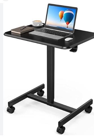 Photo 1 of black mobile desk 