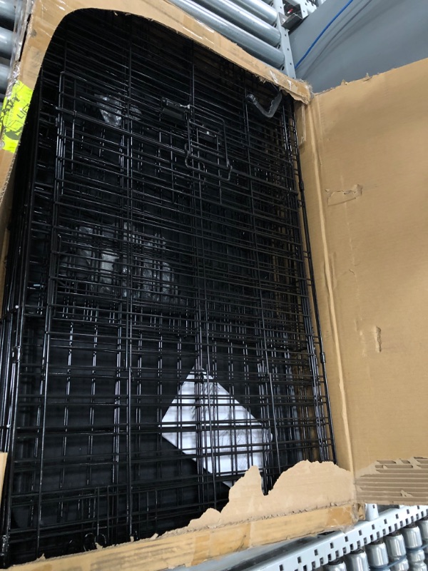 Photo 1 of Amazon Basics Large 3-Tier Cat Cage Playpen Box Crate Kennel - 35.8"L x 22.4"W x 50.6"H, Black