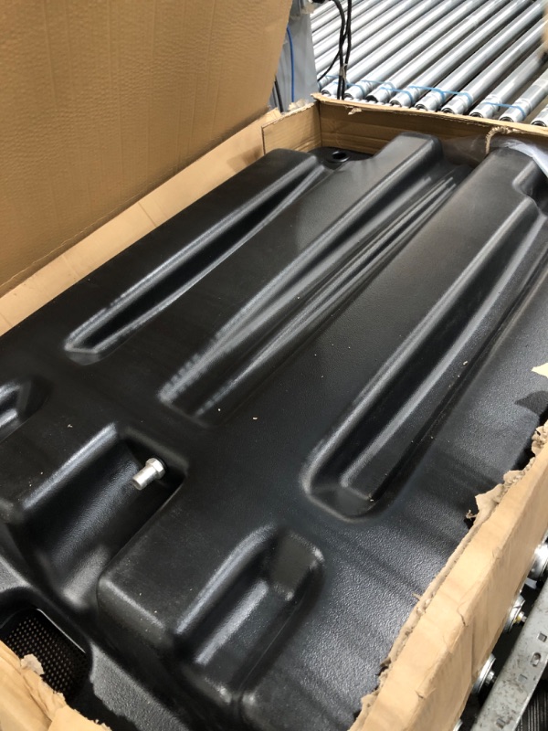 Photo 1 of VEVOR Low Profile Oil Drain Pan, 17 Gal Oil Drain Pan with Pump, Oil Change Pan w Folding Handle, Rolling Oil Drain Cart for Trucks, Buses, RVs