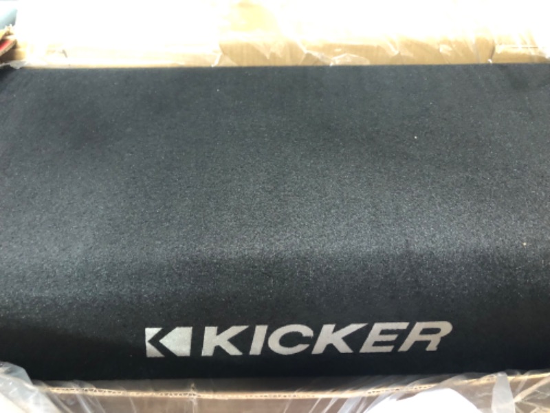 Photo 2 of KICKER TRTP 10-inch (25cm) Thin Down Firing Subwoofer and Passive Radiator Enclosure, 2-Ohm, RoHS Compliant