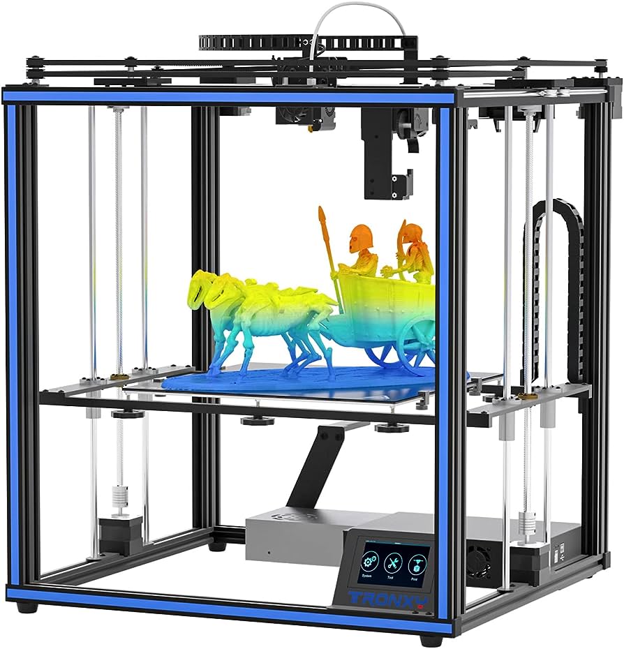 Photo 1 of TRONXY X5SA PRO 3D Printer with Glass Bed Upgrade, Full Metal Frame CoreXY Printer with Auto Leveling, OSG Guide Rail+Titan Extruder+Silent Board, Large Build Volume 330×330×400mm