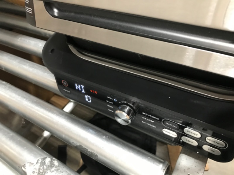 Photo 4 of 
Ninja IG601 Foodi XL 7-in-1 Indoor Grill Combo, use Opened or Closed, Air Fry, Dehydrate & More, Pro Power Grate, Flat Top Griddle, Crisper, Black, 4 Quarts
