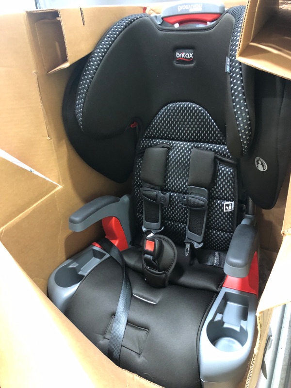 Photo 2 of Britax Grow with You ClickTight Harness-2-Booster Car Seat, Cool Flow Gray ClickTight Cool Flow Gray