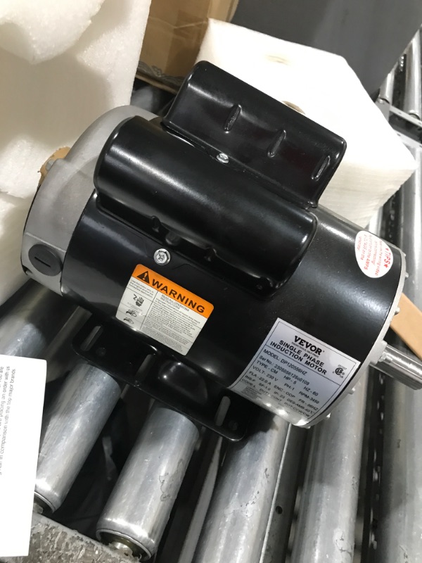 Photo 1 of 
VEVOR 5HP Electric Compressor Motor, 115V/230V FLA-15.0A/7.5A 3450 RPM, 5/8'' Keyed Shaft 56 Frame 60Hz Electric Motor, Single Phase AC Motor for...
Size:2 HP