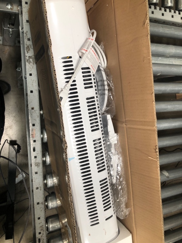 Photo 1 of Uthfy Oscillating Tower Fan with Remote, Quiet Cooling Portable Bladeless Tower Fans,Electric Standing Floor Fan with 3 Wind Speeds 3 Modes for Bedroom,Indoor,Office and Home Use,30" White Tower Fan