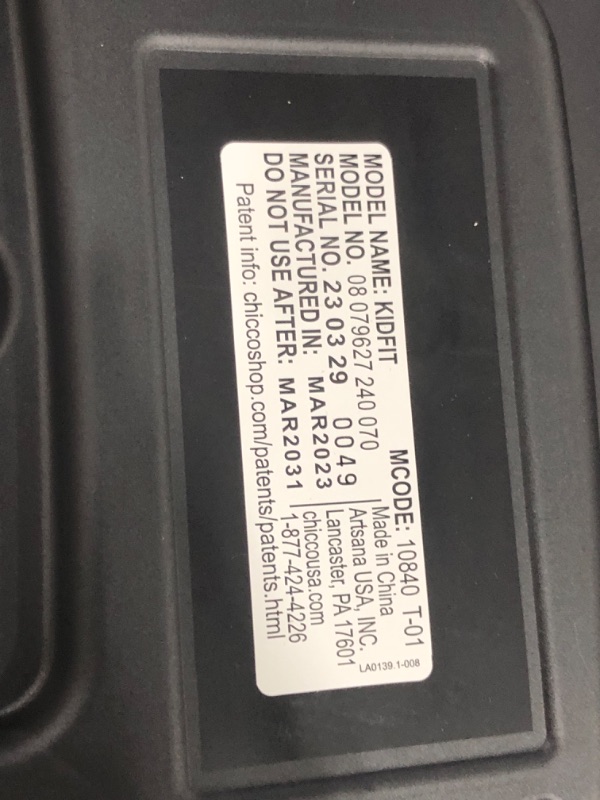 Photo 2 of Chicco KidFit ClearTex Plus 2-in-1 Belt-Positioning Booster Car Seat, Backless and High Back Booster Seat, for Children Aged 4 Years and up and 40-100 lbs. | Obsidian/Black KidFit Plus with ClearTex® No Chemicals Obsidian