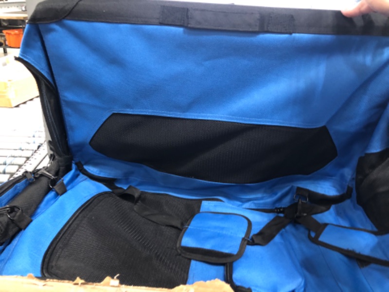 Photo 2 of *** MISSING PET BED *** Amazon Basics Folding Portable Soft Pet Dog Crate Carrier Kennel BLUE 26"