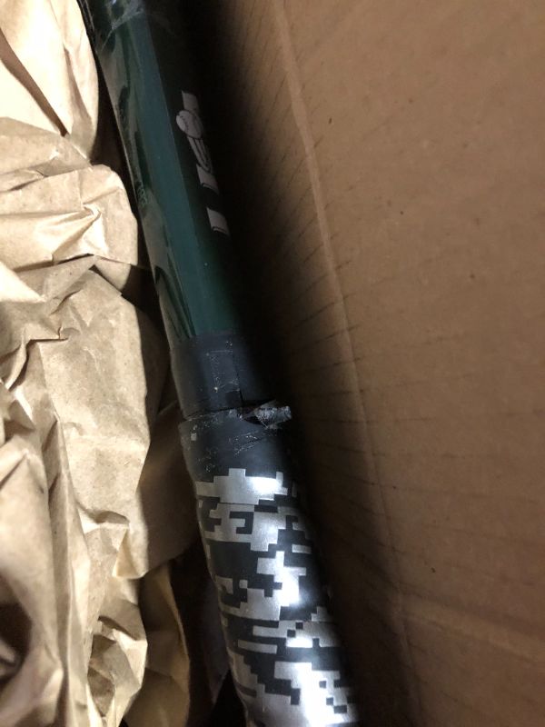 Photo 4 of ***DAMAGED - GRIP IS BEGINNING TO COME OFF - SEE PICTURES***
Rawlings Raptor USA Baseball Bat | -10 | 1 Pc. Aluminum | 2 1/4 Barrel Dark Green 27 inch