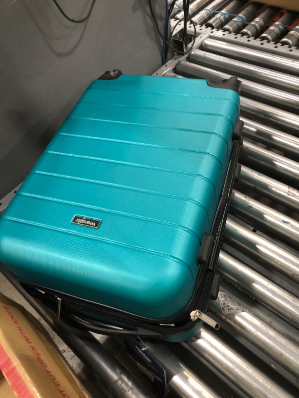 Photo 2 of Wrangler Smart Luggage Set with Cup Holder and USB Port, Teal, 2 Piece 2 Piece Set Teal