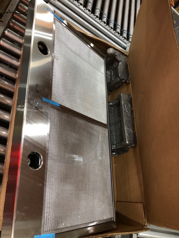 Photo 1 of Range hood 30 inch,300CFM Under Cabinet Range Hood with Ducted/Ductless Convertible Slim Kitchen Over Stove Vent, 3 Speed Exhaust Fan, LED Lights,Stainless Steel Hood with Charcoal Filter
