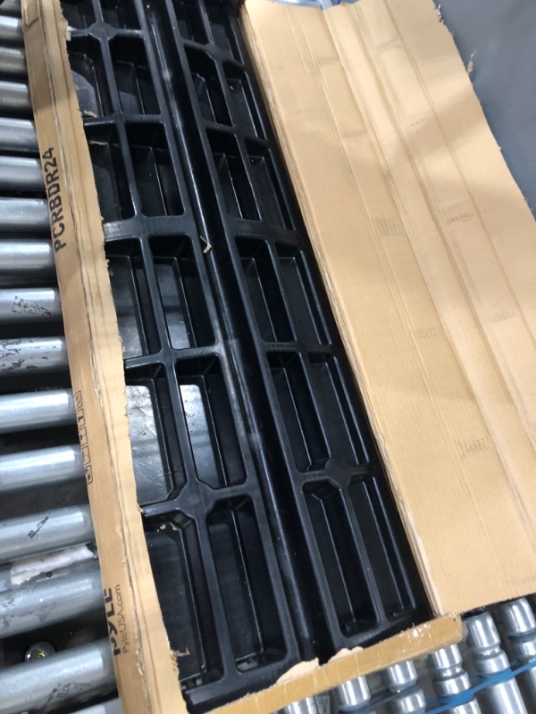 Photo 1 of Car Driveway Curb Ramp - Heavy Duty Rubber Threshold Ramp - Also for Loading Dock, Garage, Sidewalk, Truck, Scooter, Bike, Motorcycle, Wheelchair Mobility & Other Vehicle - Pyle PCRBDR24 Single Curb Ramp