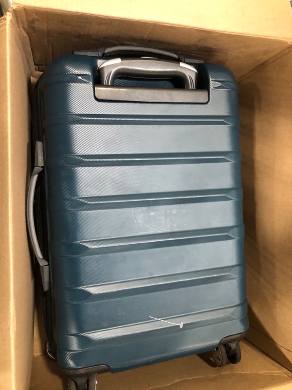 Photo 1 of (USED AND MESH INSIDE IS RIPPED) Samsonite Omni 2 Hardside Expandable Luggage with Spinner Wheels, Carry-On 20-Inch, Nova Teal Carry-On 20-Inch Nova Teal