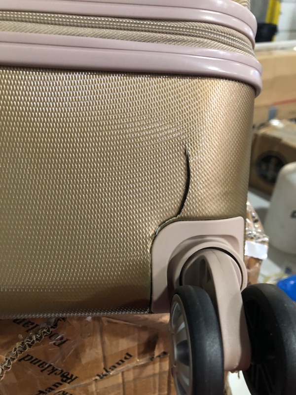 Photo 6 of *MINOR DAMAGE SEE PHOTO*
Rockland Santa Fe Hardside Spinner Wheel Luggage, Bronze, 1-Piece (28")Bronze