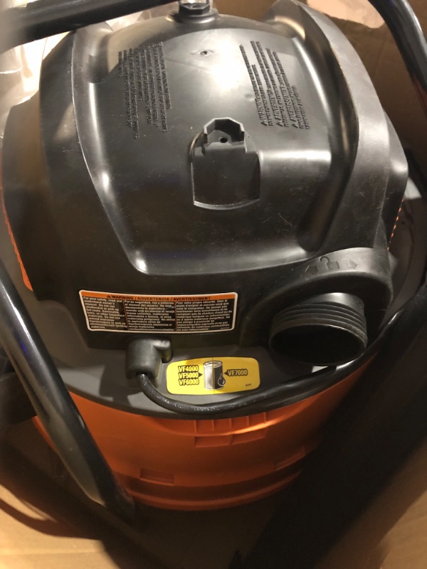 Photo 5 of [READ NOTES, MISSING PARTS]
Ridgid 16 gal. 6.5-Peak HP NXT Wet Dry Shop Vacuum with Fine Dust Filter and Accessories