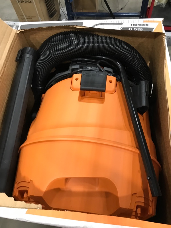 Photo 2 of * does not power on * sold for parts* repair *
Ridgid 16 gal. 6.5-Peak HP NXT Wet Dry Shop Vacuum with Fine Dust Filter 
