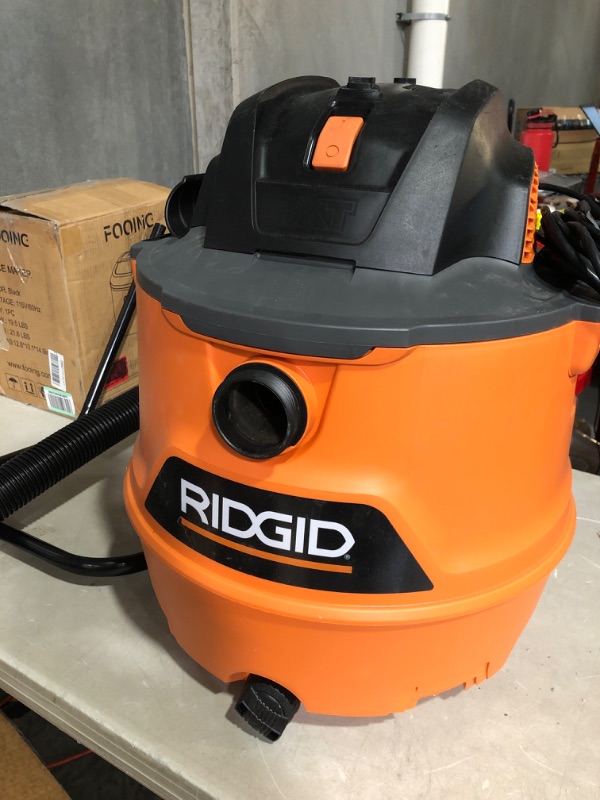 Photo 3 of * does not power on * sold for parts* repair *
Ridgid 16 gal. 6.5-Peak HP NXT Wet Dry Shop Vacuum with Fine Dust Filter 
