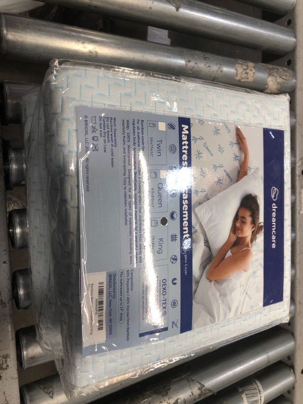 Photo 1 of 100% Waterproof Mattress Protector - King Mattress Protector - Bamboo Mattress Protector - Bed Bug Mattress Cover - Zippered Mattress Protector - Hypoallergenic Mattress Encasement (King, 78x80)
