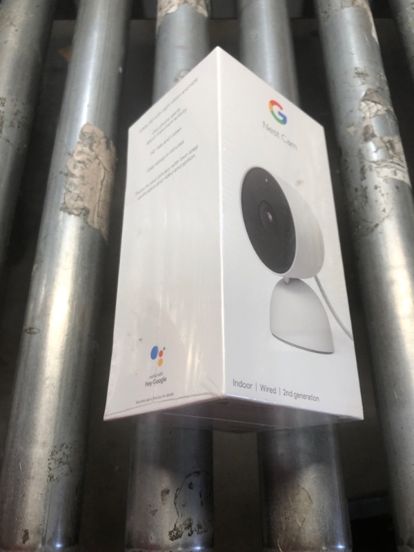 Photo 2 of Google Nest Security Cam (Wired) - 2nd Generation - Snow 2nd Gen 1 Count (Pack of 1) Nest Cam (Indoor, Wired) - Snow