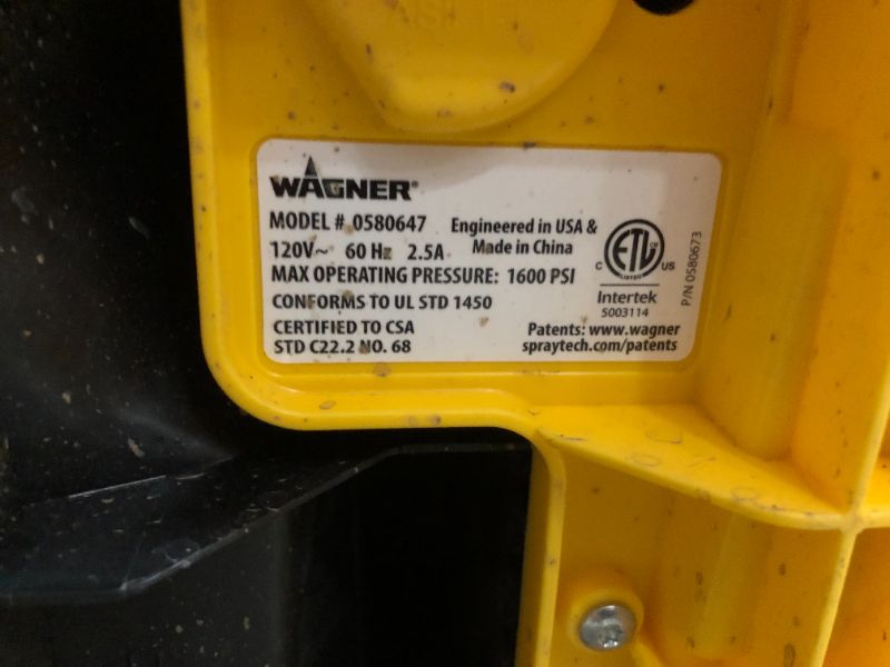 Photo 3 of **MISSING GREEN TIP** Wagner 0580678 Control Pro 130 Power Tank Paint Sprayer, 0580603 High Efficiency Airless 311 Reversible Spray Tip 