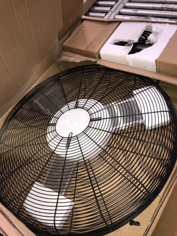 Photo 2 of *UNABLE TO TEST** Tornado Pro Series High Velocity Wall Mount Fan 30 Inch, Oscillating Fan For Commercial, Industrial Use 3 Speed 8850 CFM 6.6 FT Cord UL Safety Listed, Black