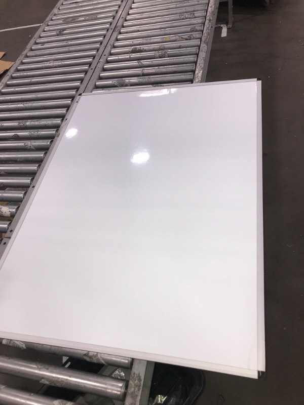 Photo 2 of *DENTED**VIZ-PRO Magnetic Whiteboard/Dry Erase Board, 48 X 36 Inches, Silver Aluminium Frame