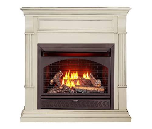 Photo 1 of *UNABLE TO TEST** *ONLY INSIDE PART NO FRAME** ProCom Dual Fuel Vent Free Gas Fireplace System - 26,000 BTU, T-Stat Control, Antique White Finish - Model# FBNSD28T-2AW
