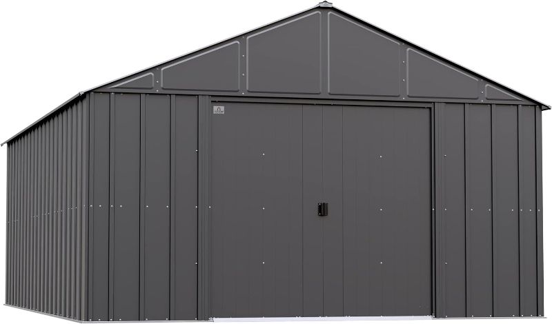 Photo 1 of *INCOMPLETE* *COLOR MAY VARY** Arrow Classic Metal Shed, 12 x 17, Charcoal
